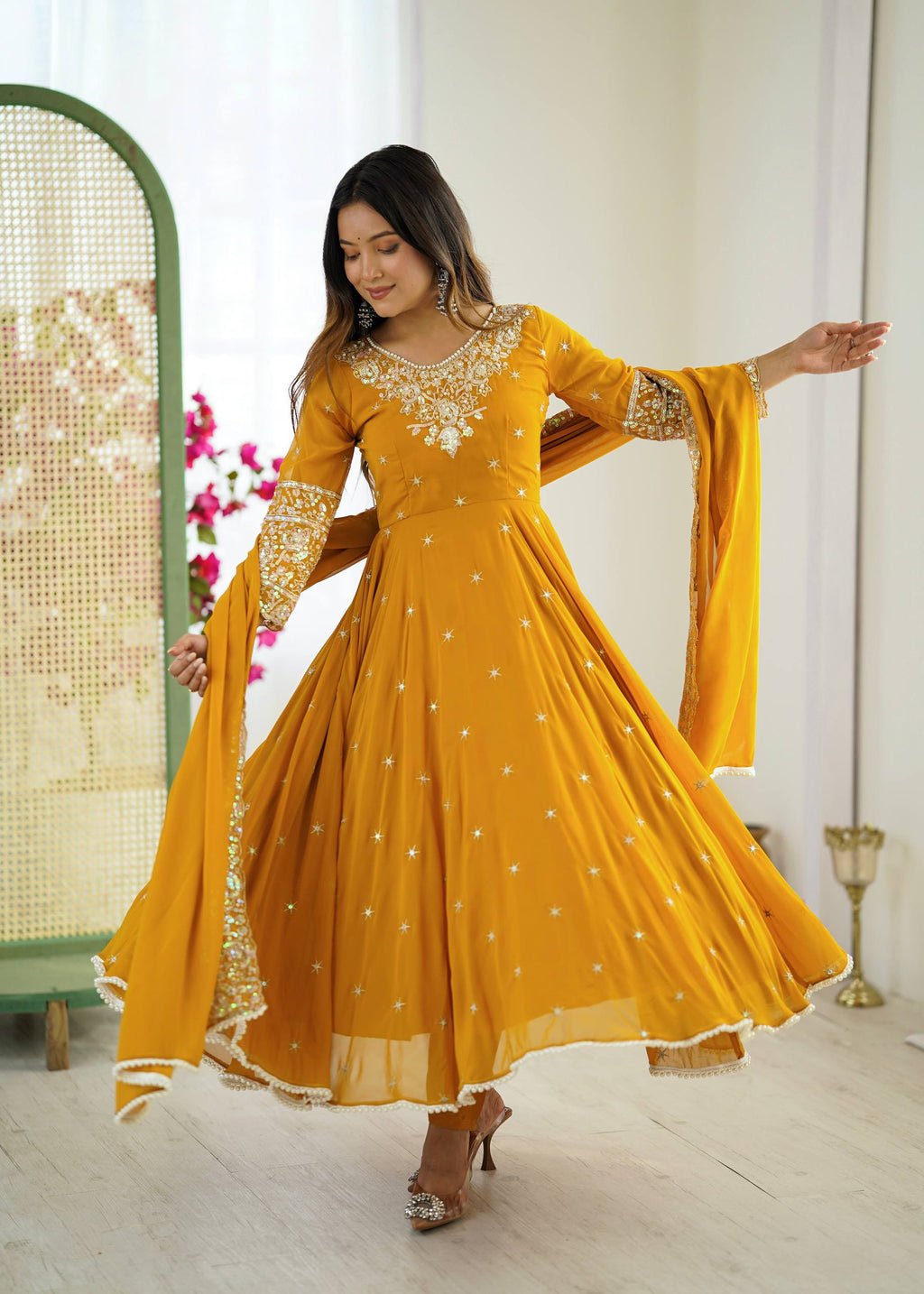 Designer Anarkali Gown Set