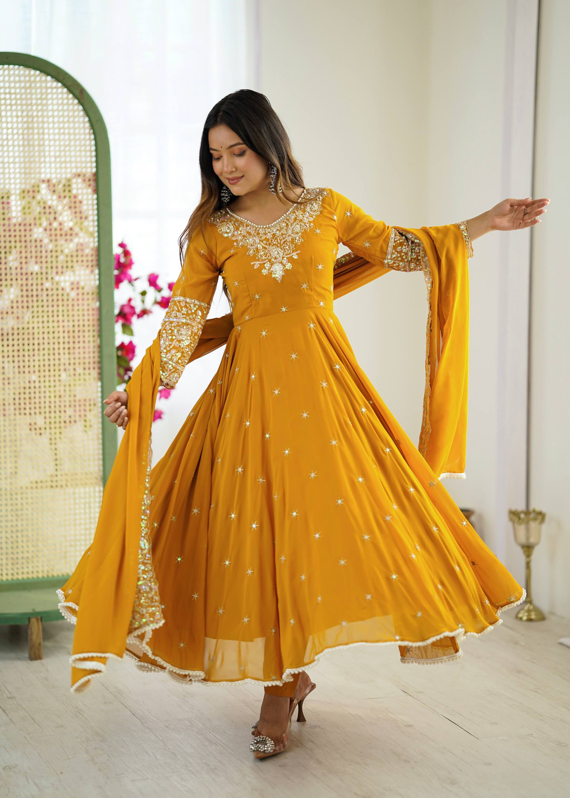 Designer Anarkali Gown Set