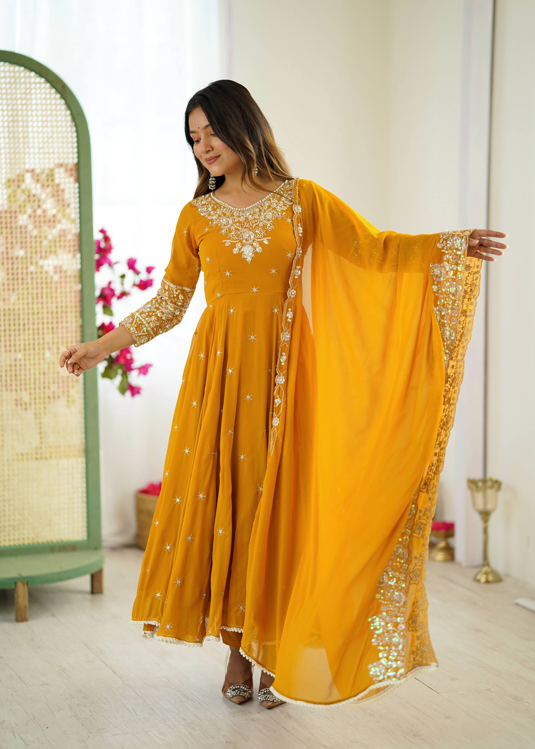 Designer Anarkali Gown Set