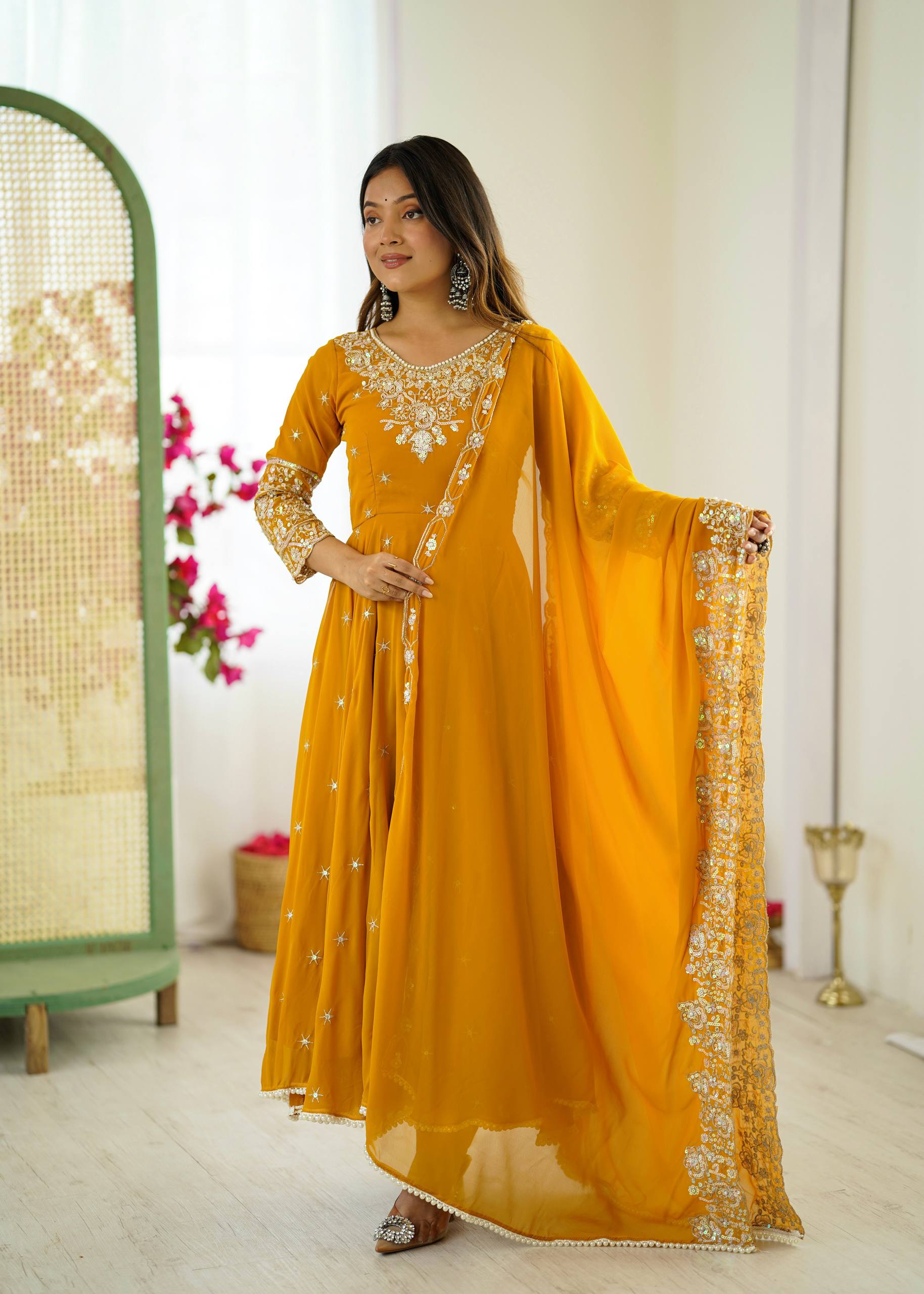 Designer Anarkali Gown Set