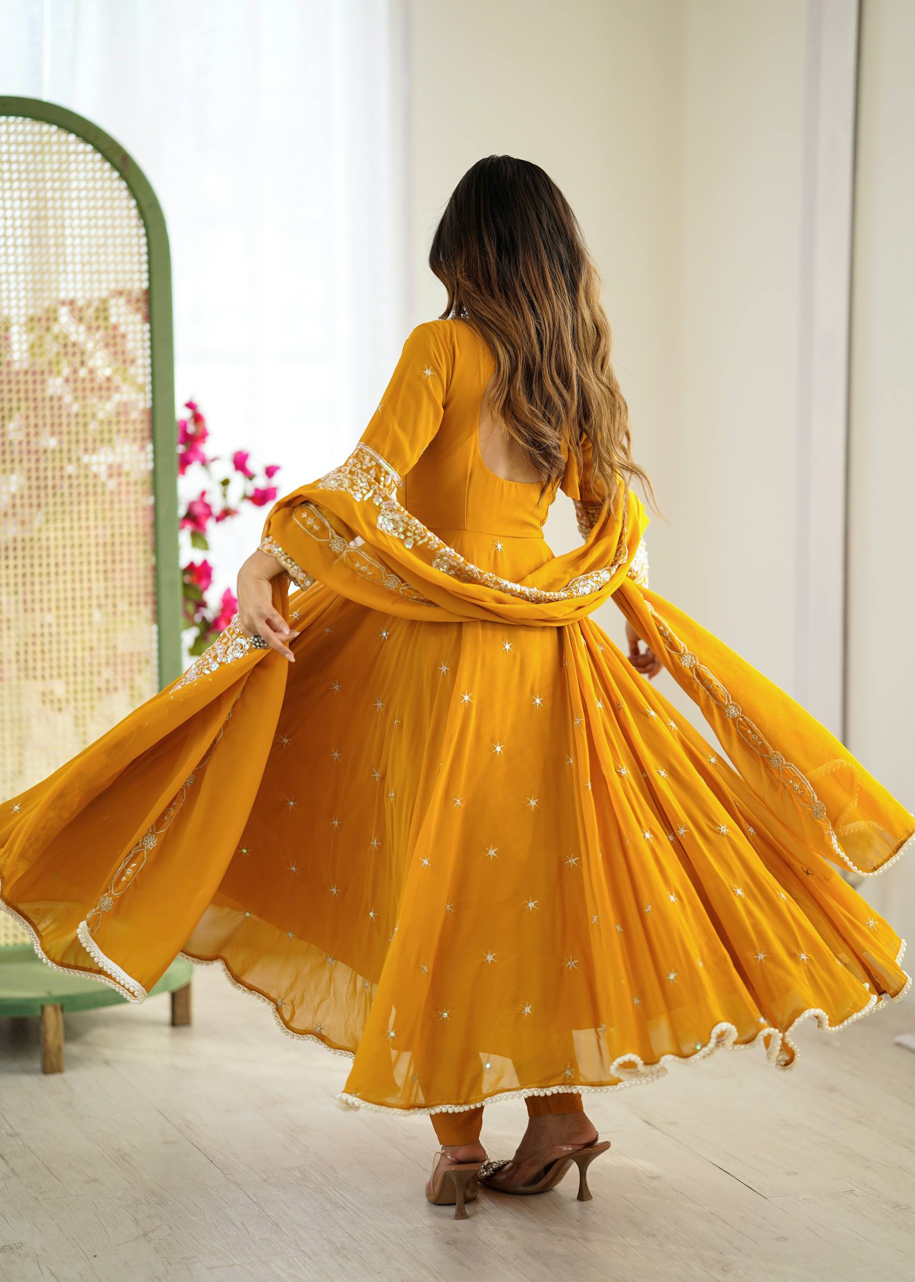 Designer Anarkali Gown Set