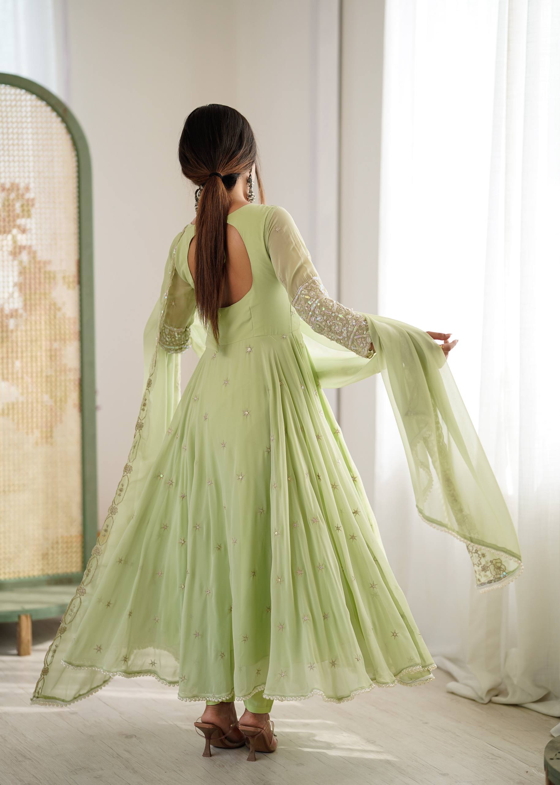 Designer Anarkali Gown Set