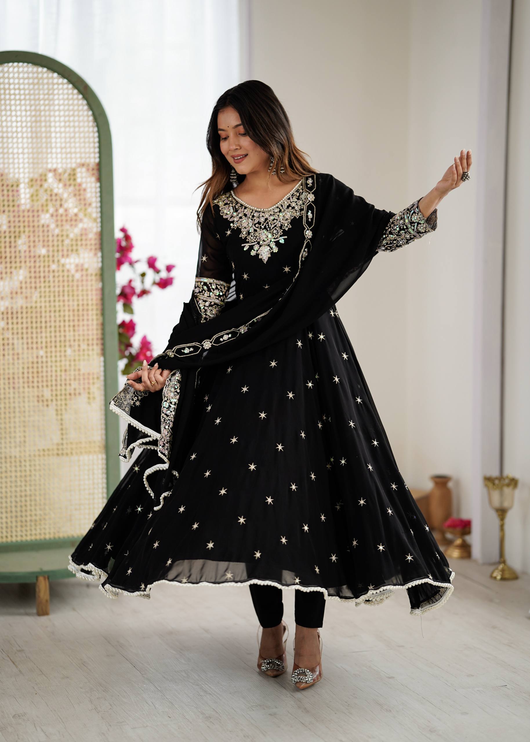Designer Anarkali Gown Set