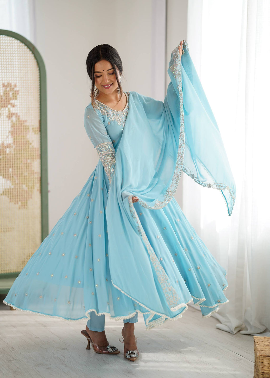 Designer Anarkali Gown Set