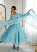 Designer Anarkali Gown Set