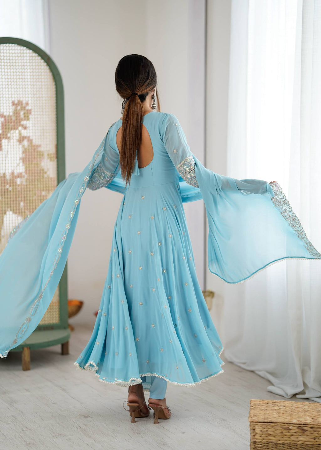 Designer Anarkali Gown Set