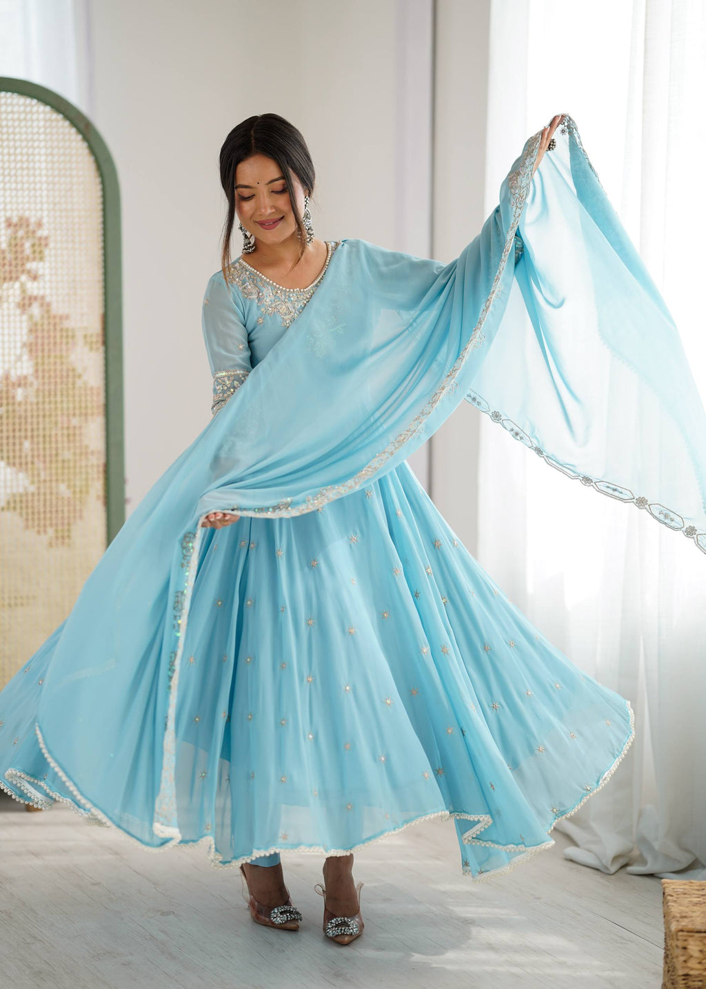 Designer Anarkali Gown Set