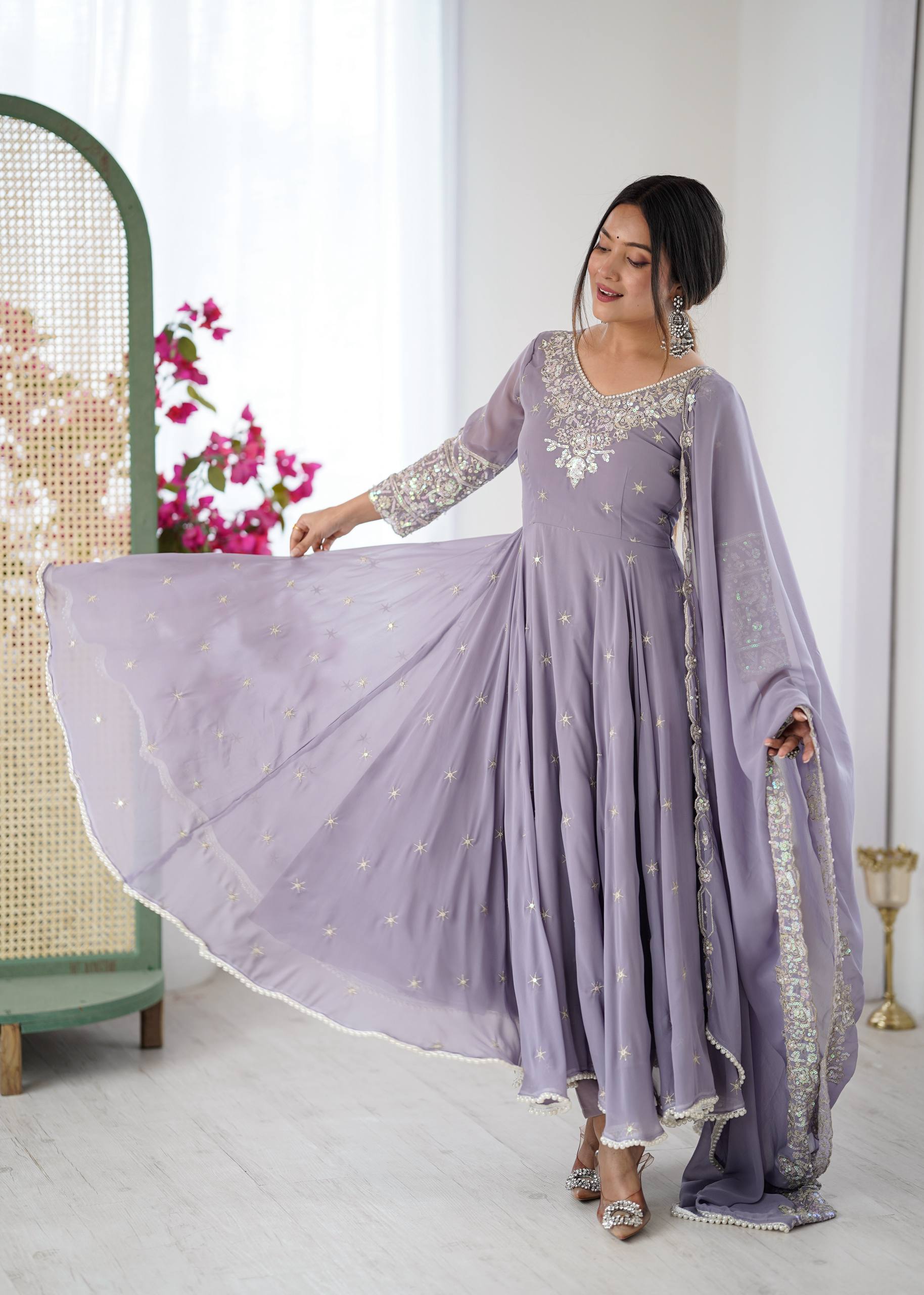 Designer Anarkali Gown Set