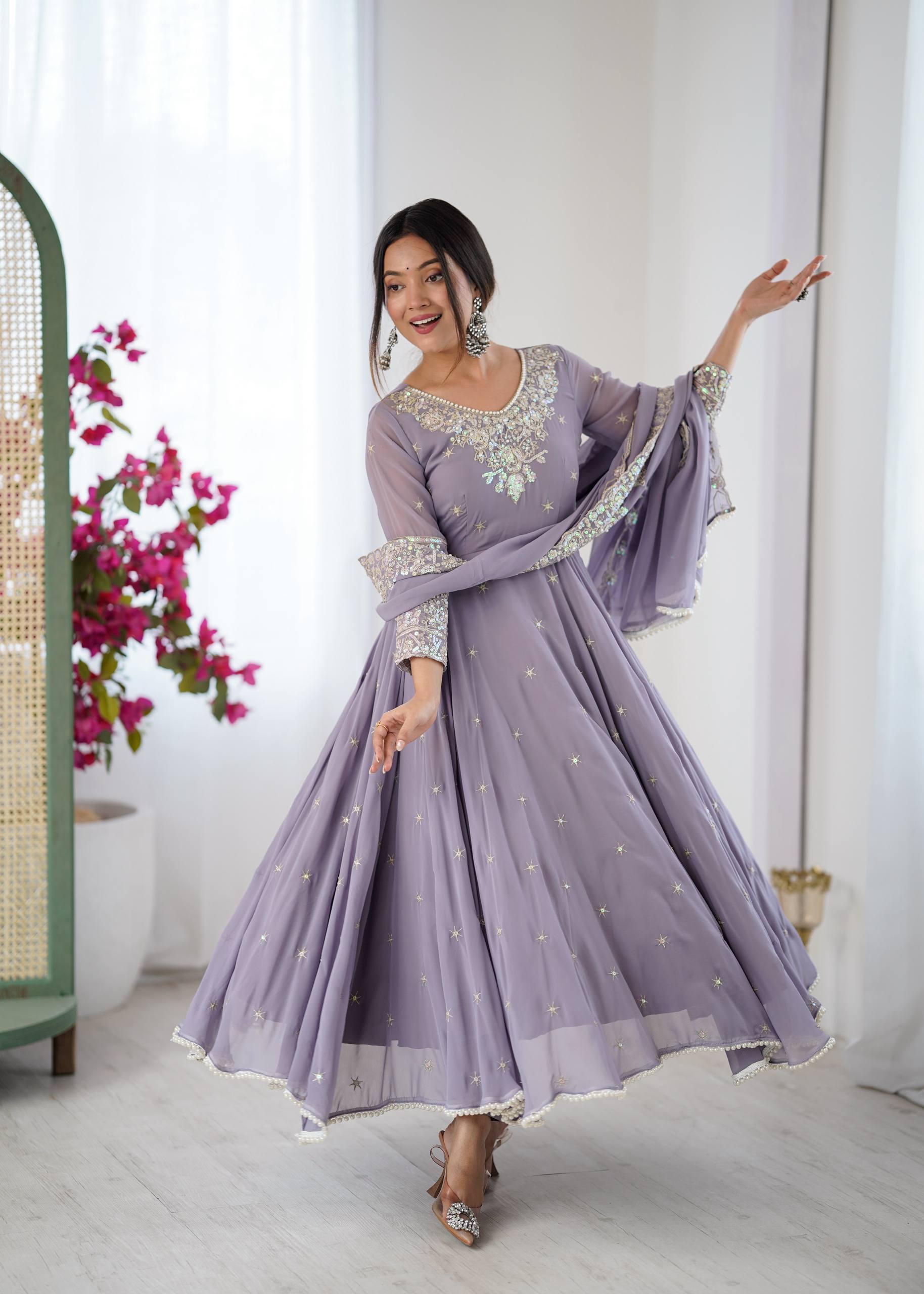 Designer Anarkali Gown Set