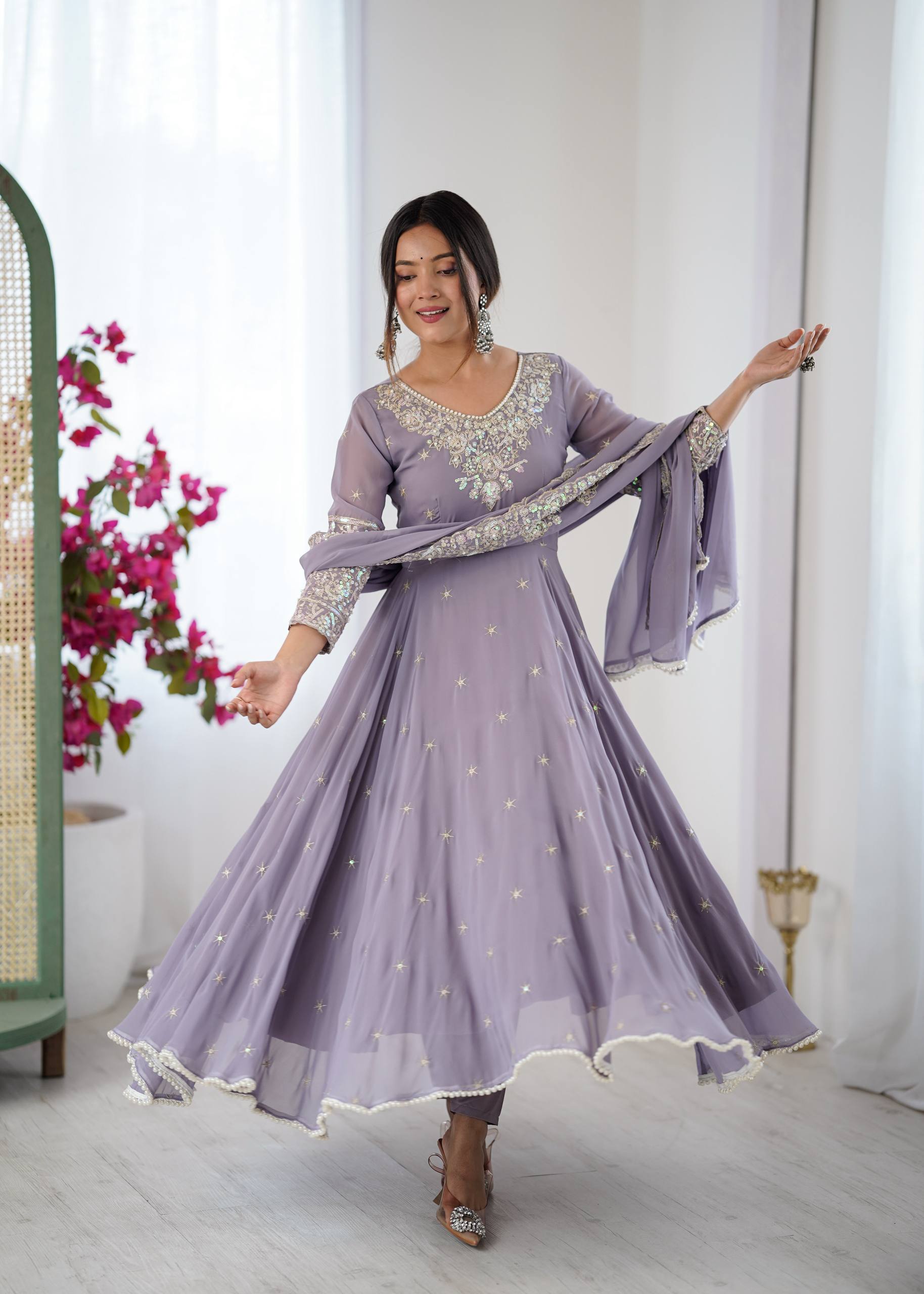 Designer Anarkali Gown Set