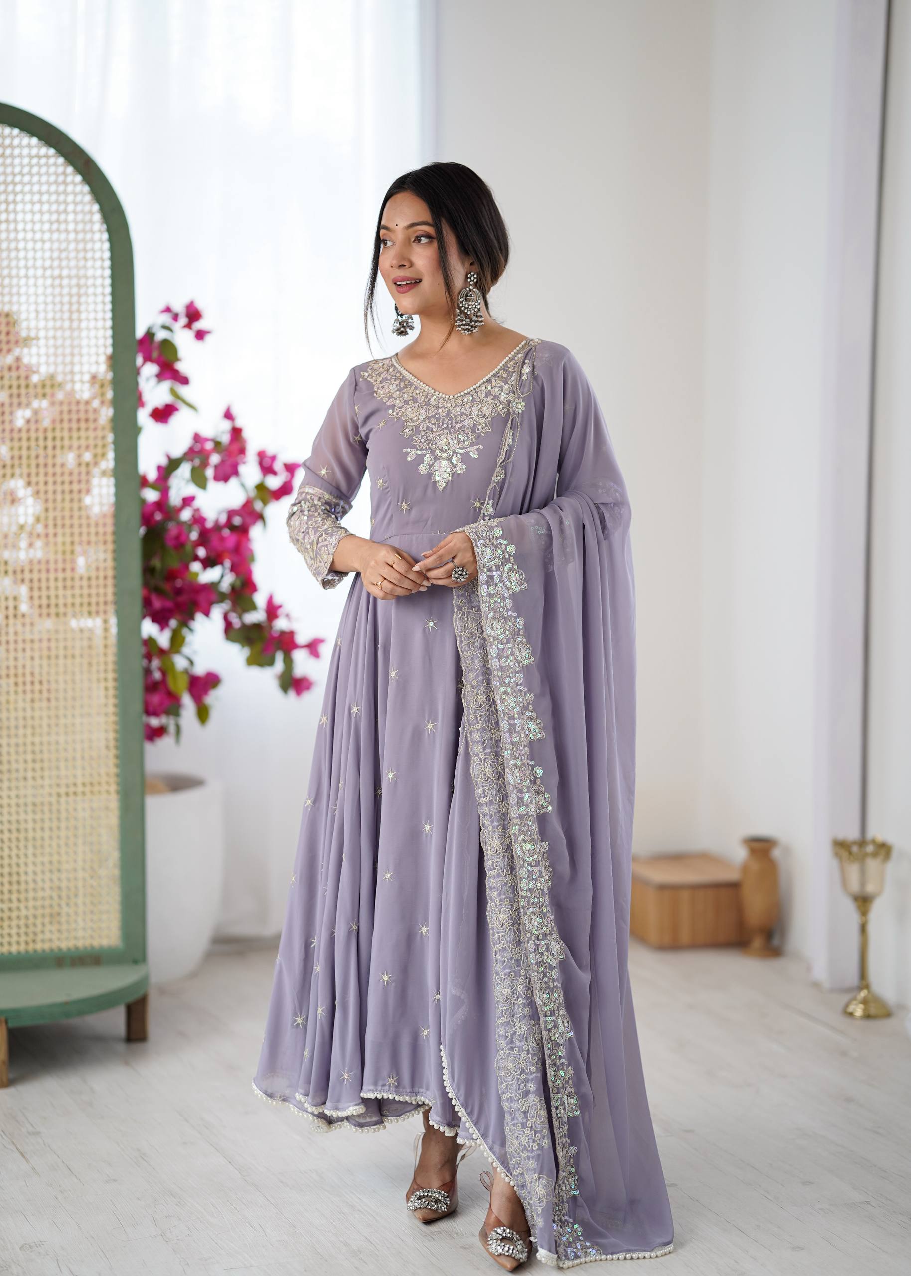 Designer Anarkali Gown Set