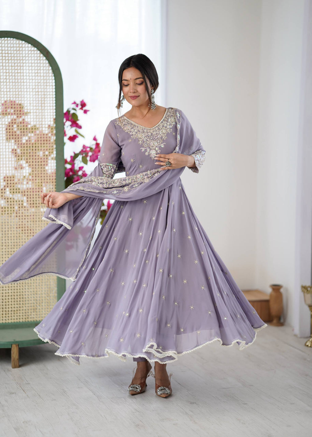 Designer Anarkali Gown Set