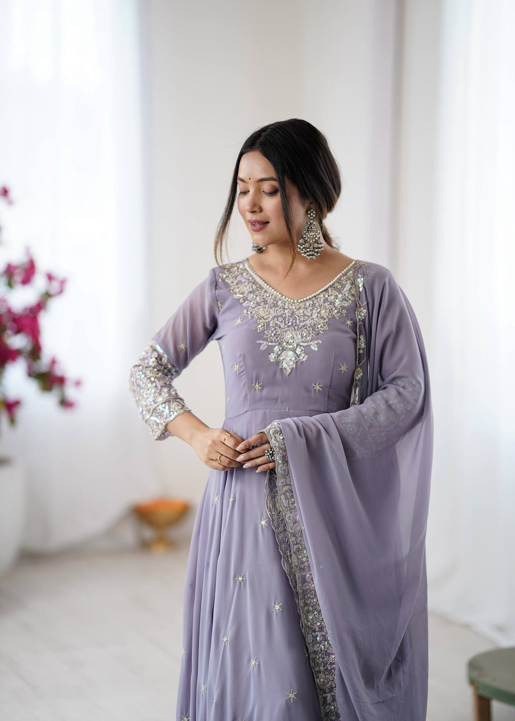 Designer Anarkali Gown Set