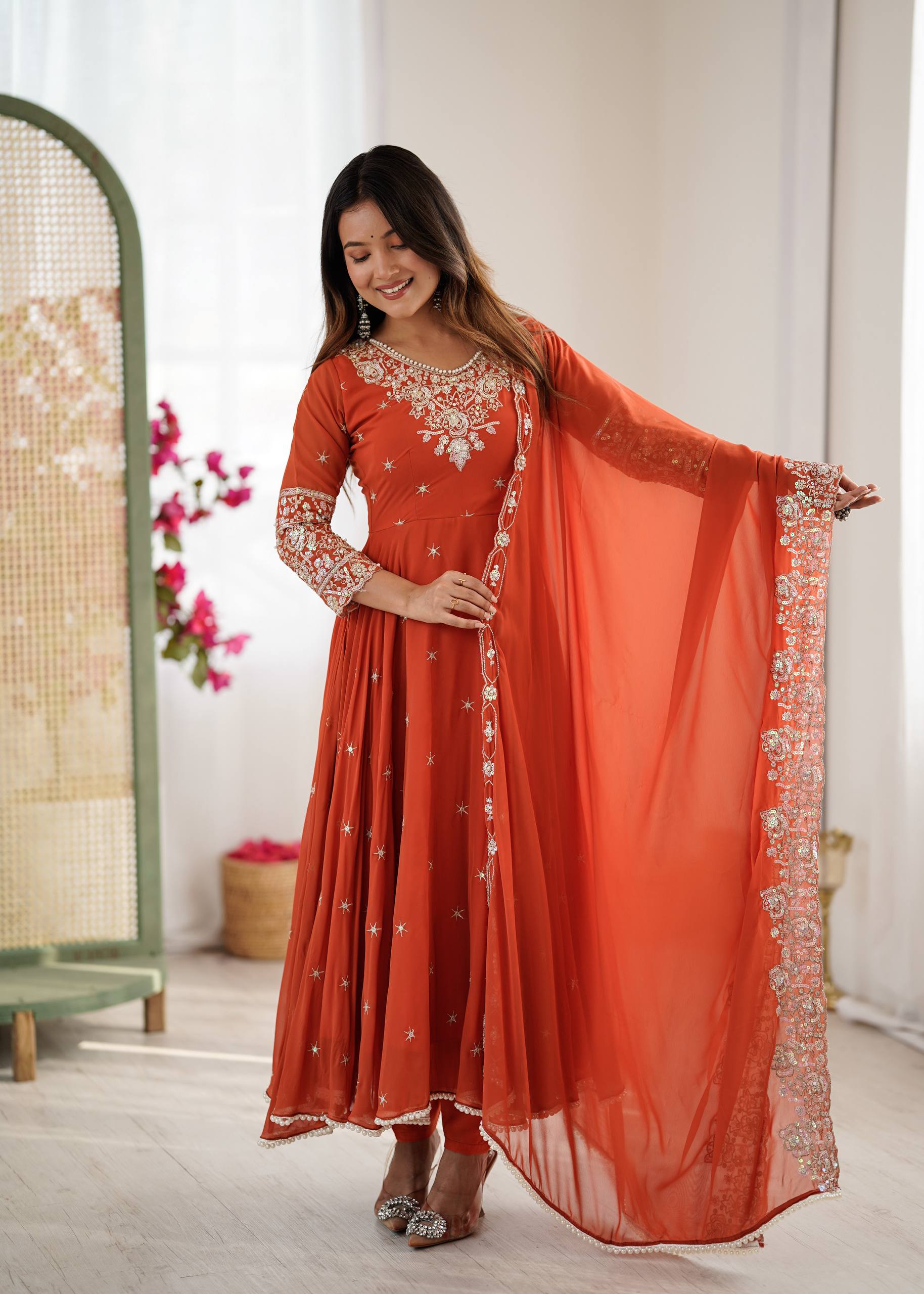 Designer Anarkali Gown Set