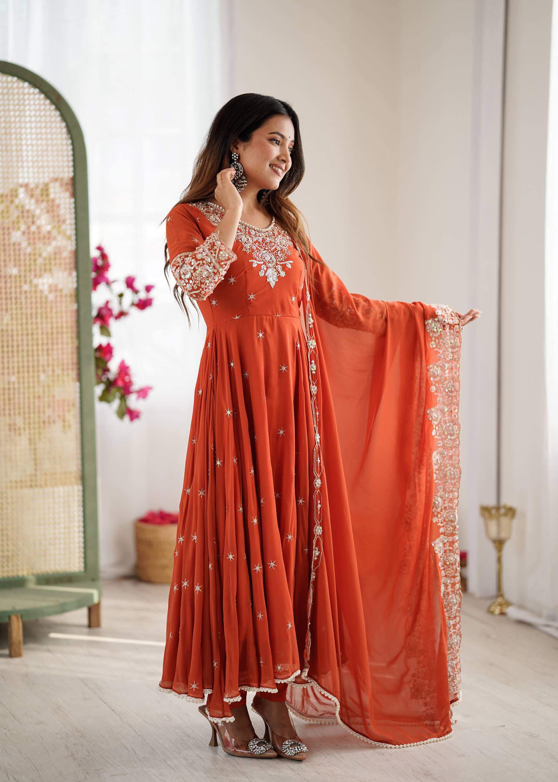Designer Anarkali Gown Set