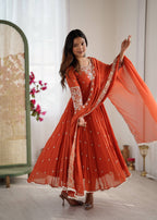 Designer Anarkali Gown Set