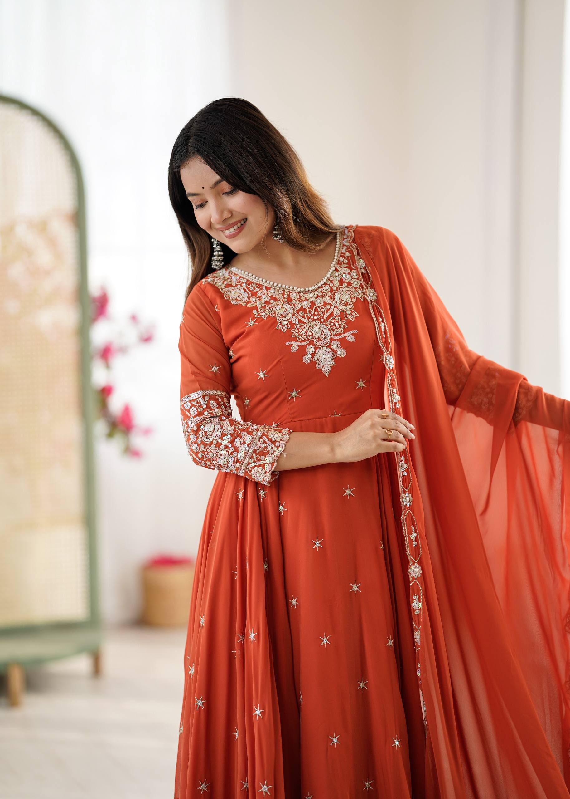 Designer Anarkali Gown Set