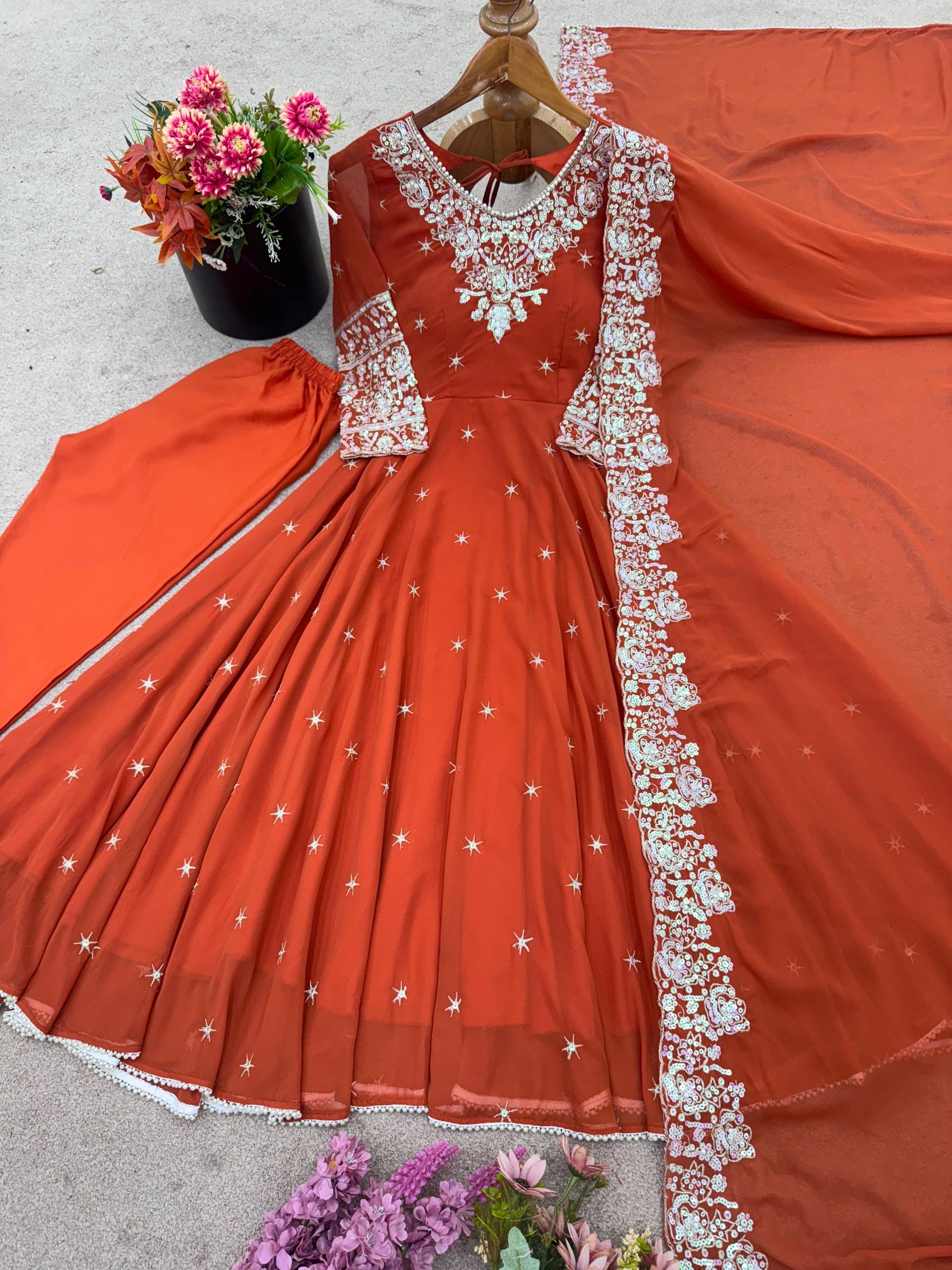 Designer Anarkali Gown Set
