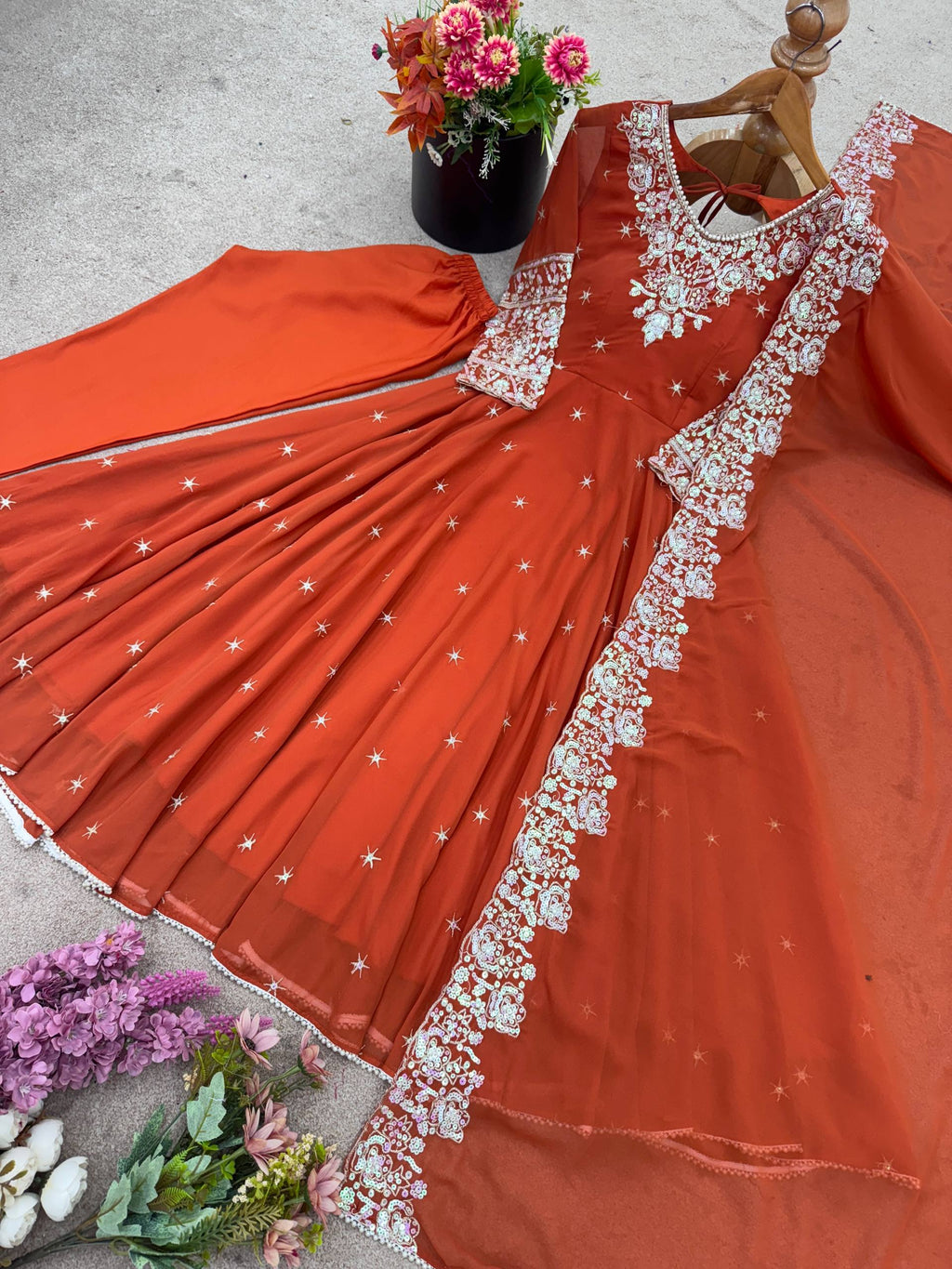 Designer Anarkali Gown Set