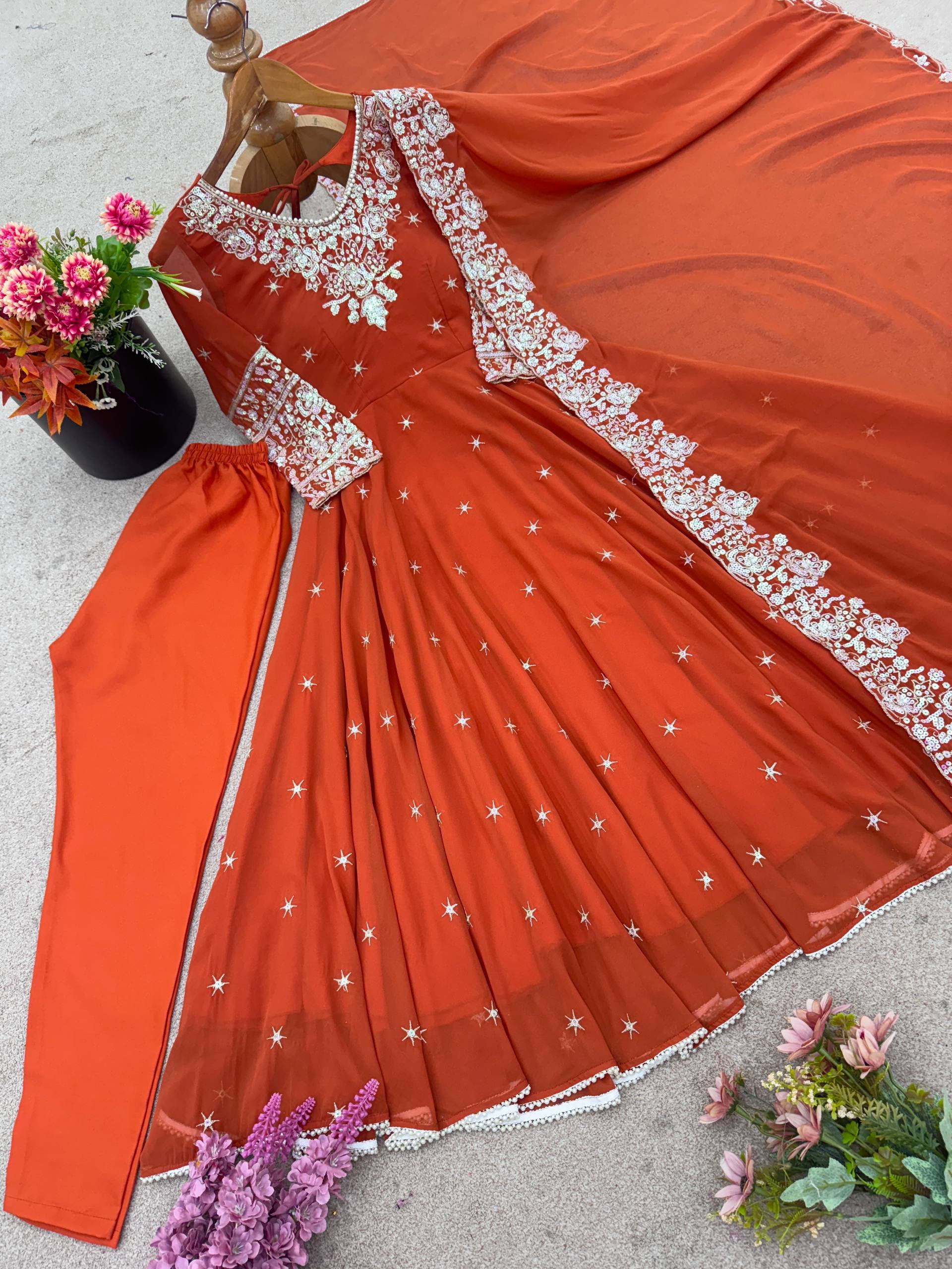 Designer Anarkali Gown Set