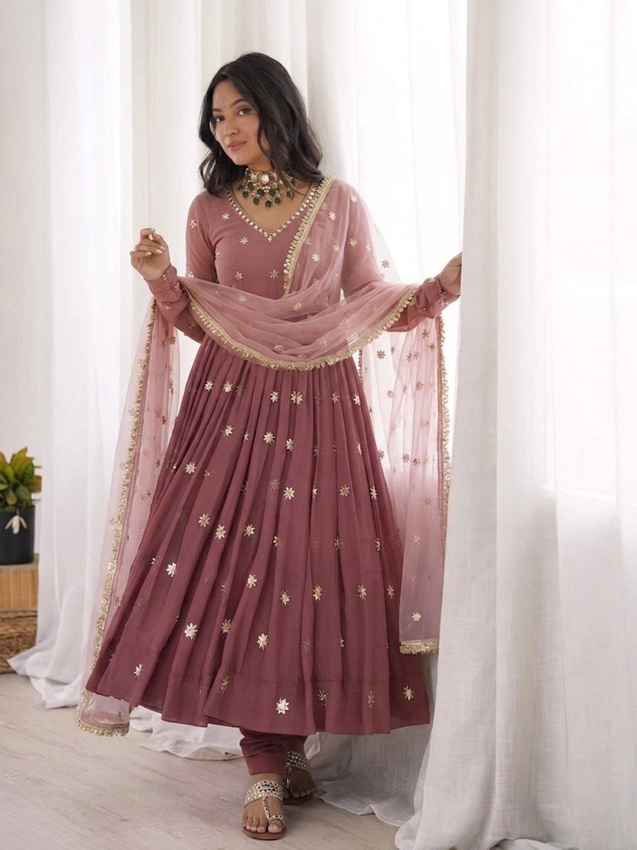 Festive & Wedding Wear Fully Stitched Ethnic Suit
