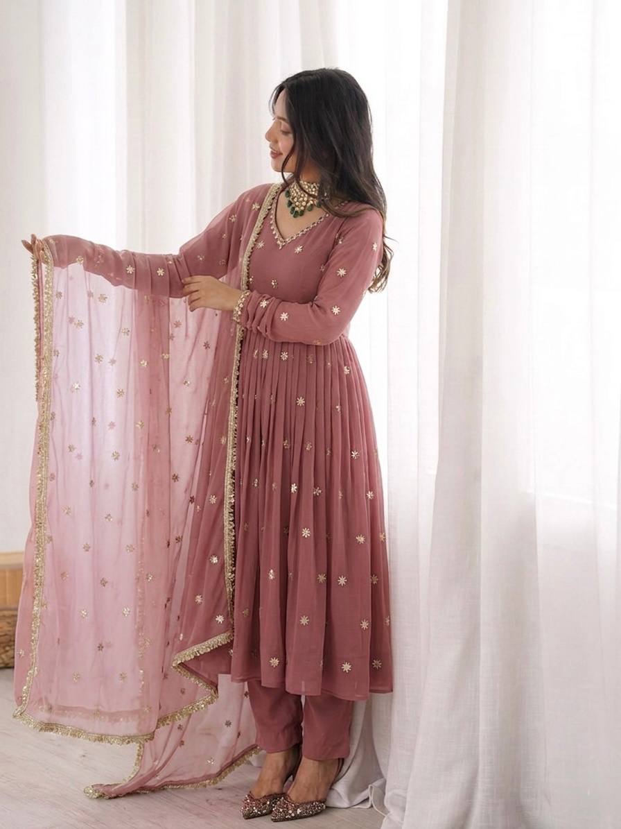 Festive & Wedding Wear Fully Stitched Ethnic Suit