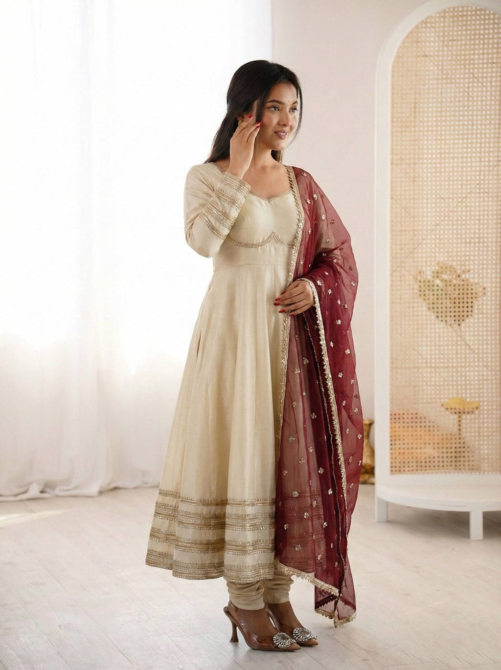 New Designer Anarkali Gown Set