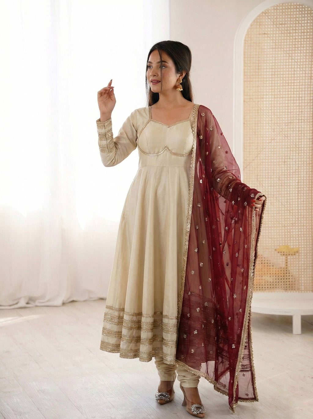 New Designer Anarkali Gown Set