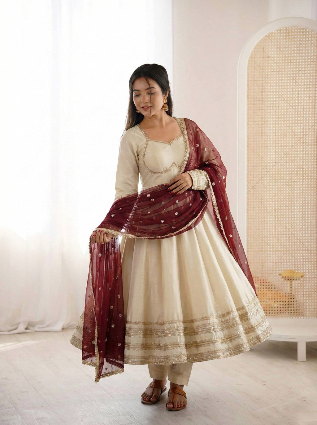 New Designer Anarkali Gown Set