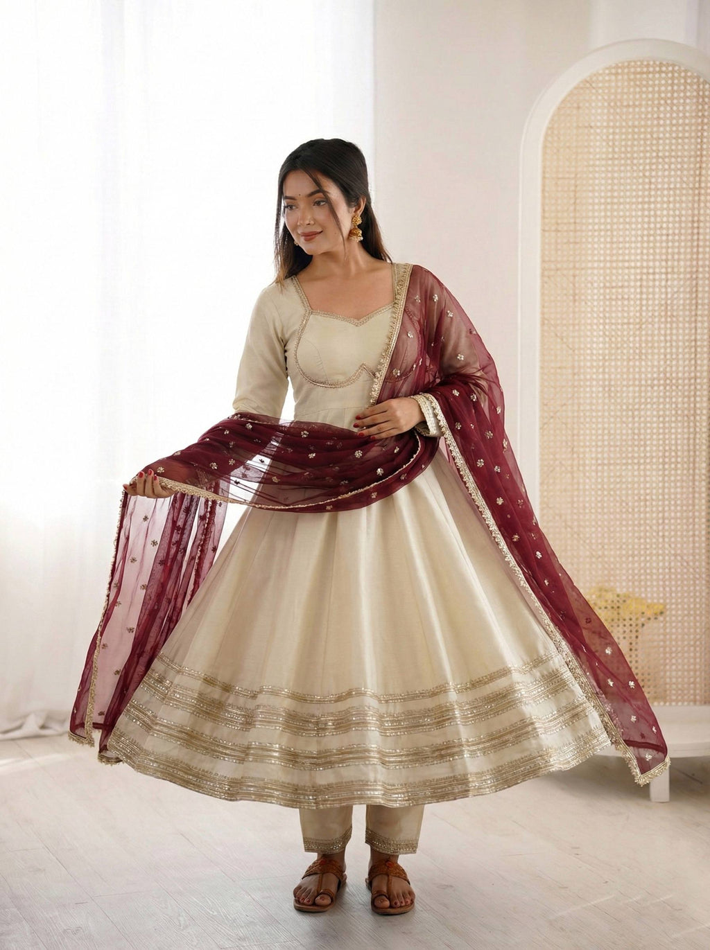 New Designer Anarkali Gown Set