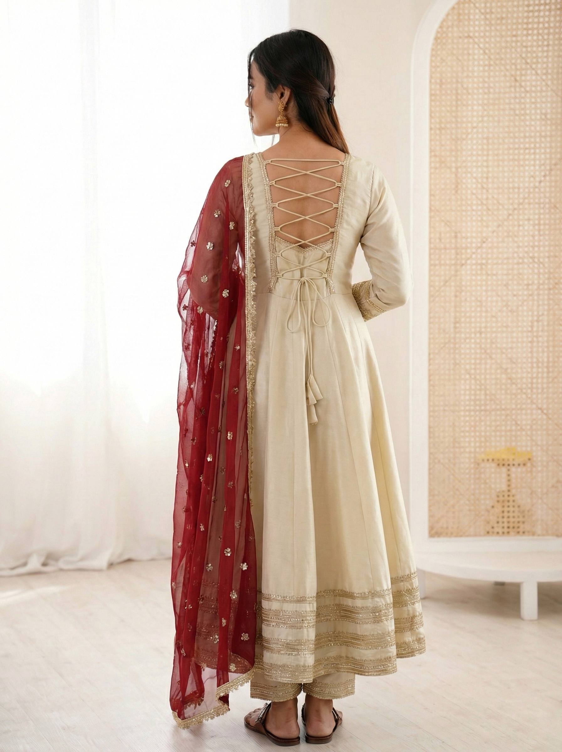New Designer Anarkali Gown Set