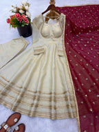 New Designer Anarkali Gown Set
