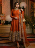 New Designer Party Wear Look Stylish Heavy Embroidery Work Gown Set