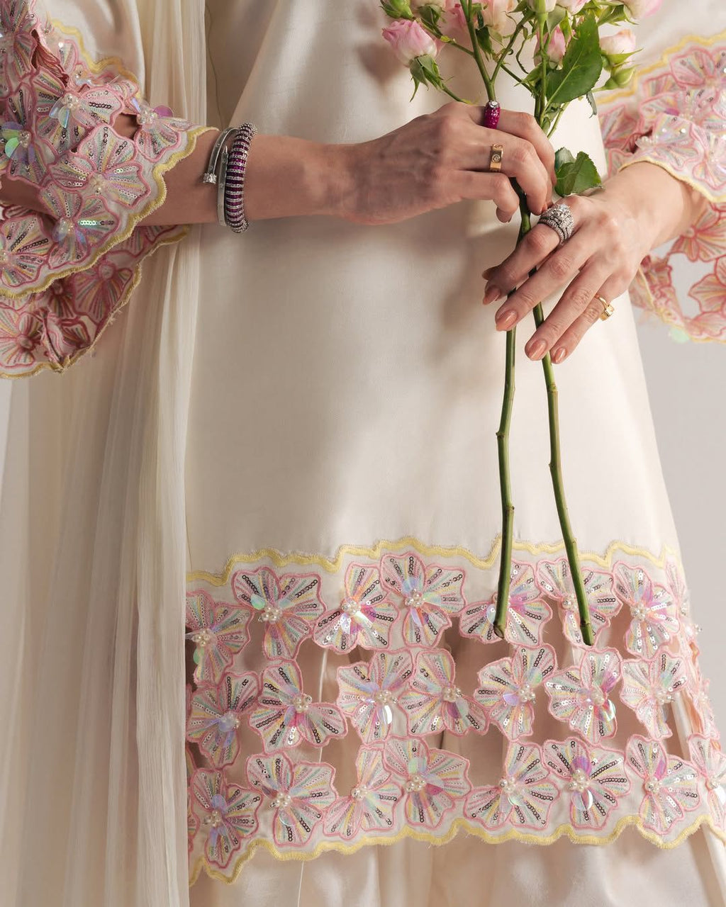 New Designer Party Wear Look Top With Farshi Salwar Suit