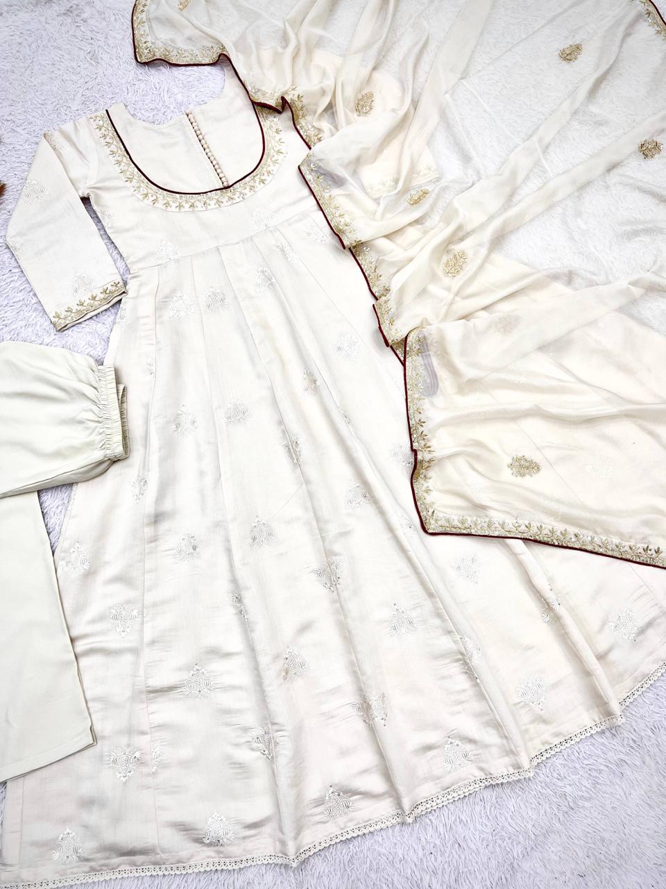 New Fancy Designer Anarkali Gown Set