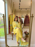New Designer Party Wear Look Pure Natural Crep Sillk Top & Balloon Pants With Dupatta Set