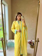 New Designer Party Wear Look Pure Natural Crep Sillk Top & Balloon Pants With Dupatta Set