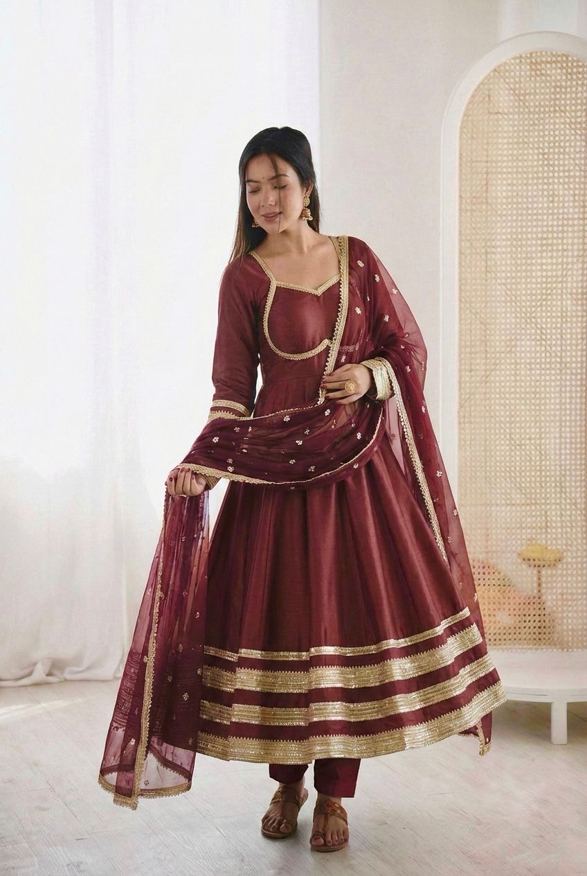 New Designer Anarkali Gown Set