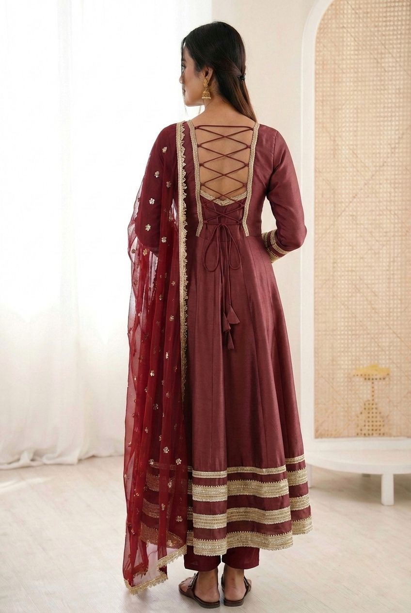 New Designer Anarkali Gown Set