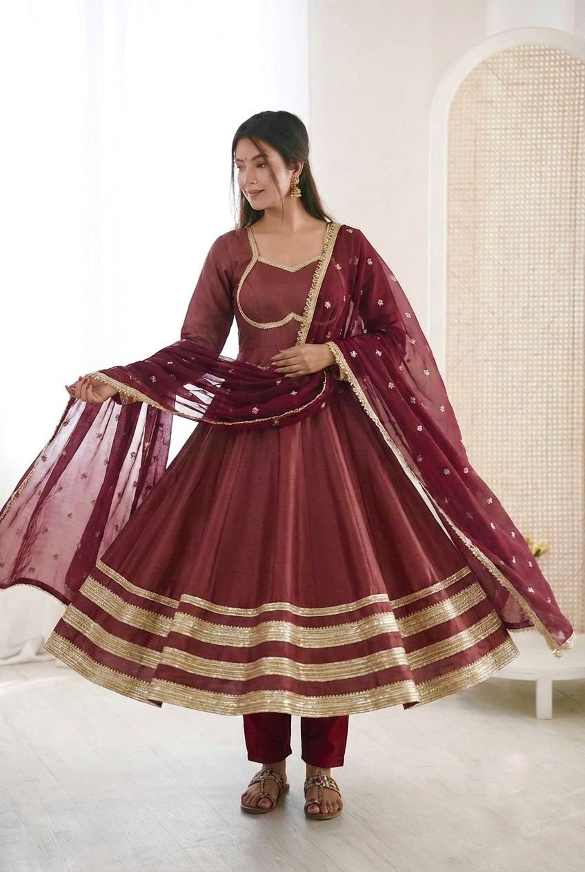 New Designer Anarkali Gown Set