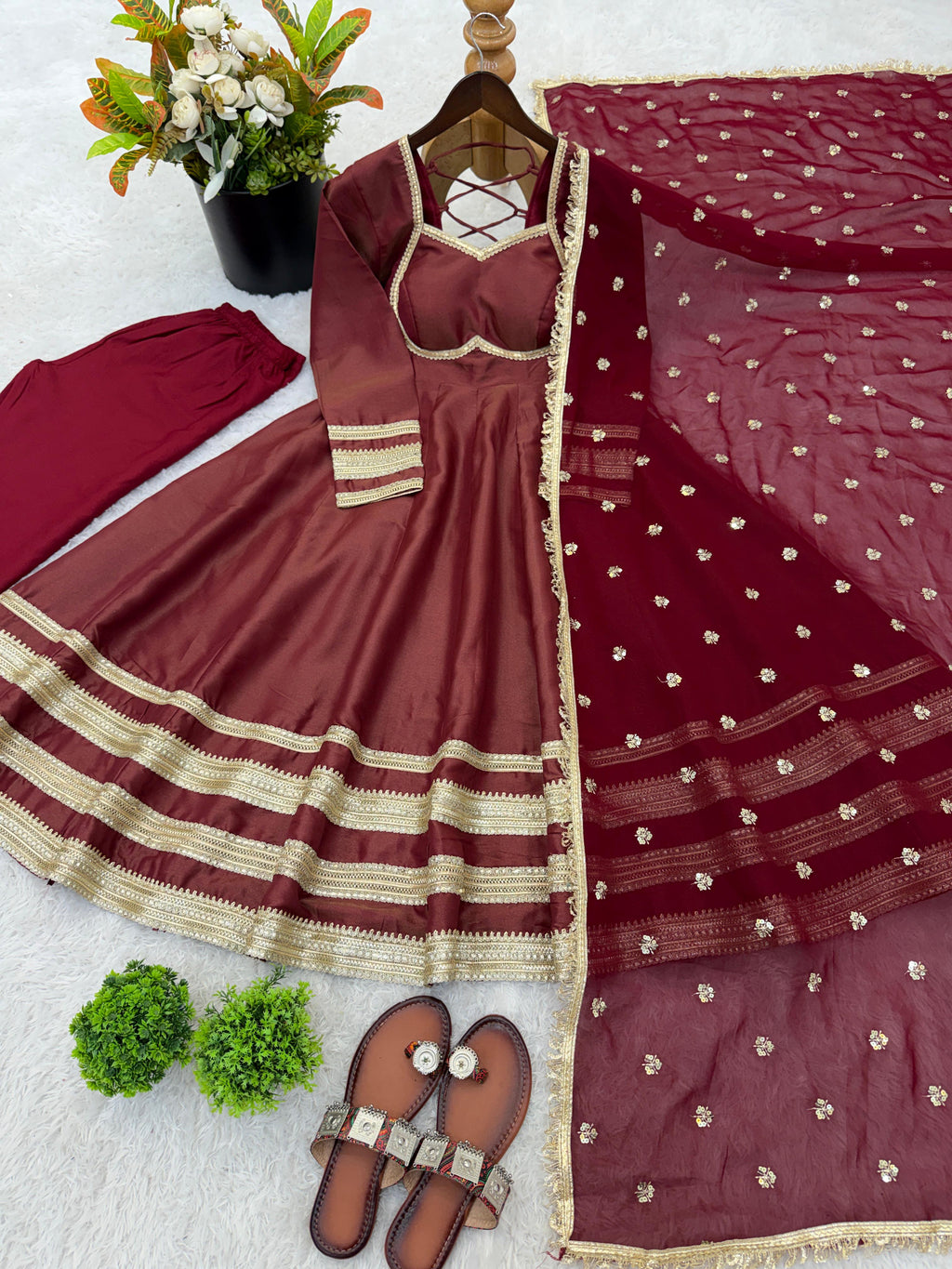 New Designer Anarkali Gown Set