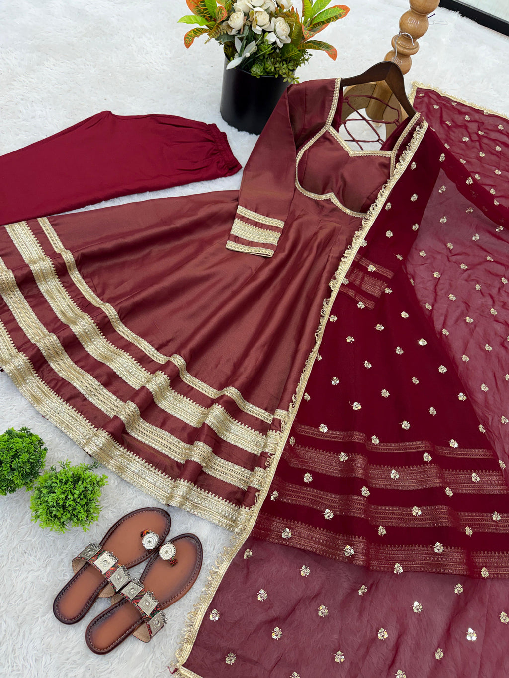 New Designer Anarkali Gown Set