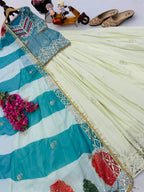 New Designer Party Look Stylish Top With  Lehenga & Dupatta Set