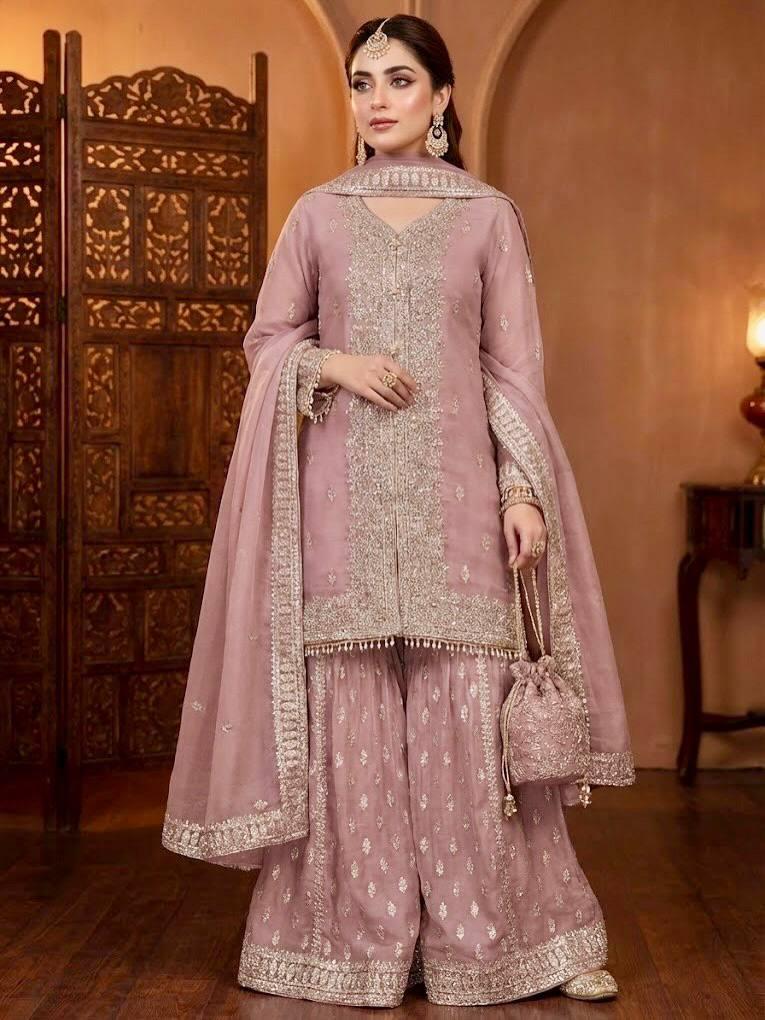 New Designer Heavy Sharara Suit Set