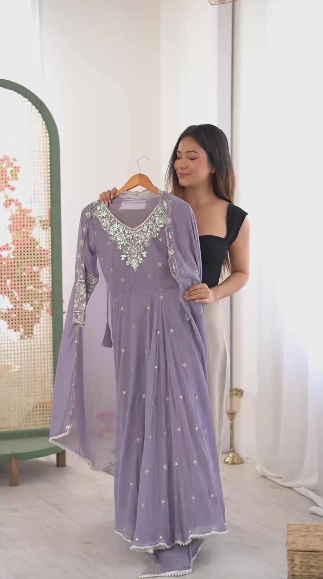 Designer Anarkali Gown Set
